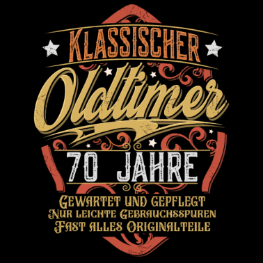 Motiv 70. Geburtstag Oldtimer