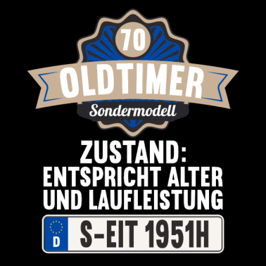 Motiv 70 Jahre Oldtimer Sondermodell 70. Geburtstag