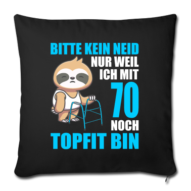 70 Geburtstag Geschenk Kissenbezug - 70. Geburtstag 70 Jahre Faultier Faultiere