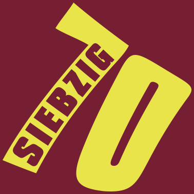 Motiv 70. Siebzigster Geburtstag