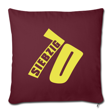 70 Geburtstag Geschenk Kissenbezug - 70. Siebzigster Geburtstag