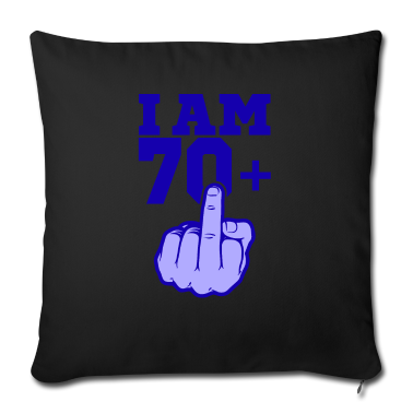 70 Geburtstag Geschenk Kissenbezug - ICH BIN 70 MITTELFINGER 70 Geburtstag Papa Kollege