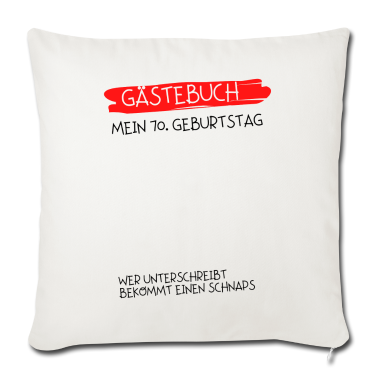 70 Geburtstag Geschenk Kissenbezug - Gästebuch 70. Geburtstag