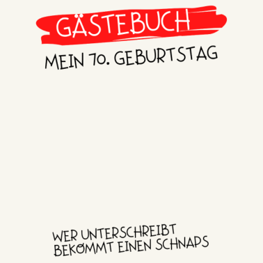 Motiv Gästebuch 70. Geburtstag