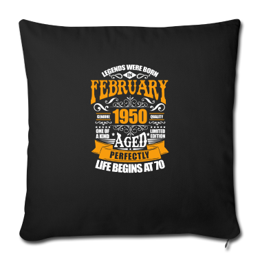 70 Geburtstag Geschenk Kissenbezug - Februar 1950 70. Geburtstag 70 Jahre Geschenk