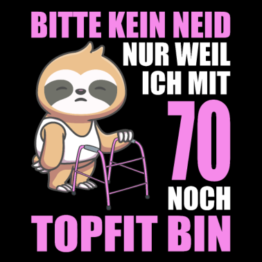 Motiv 70. Geburtstag 70 Jahre Faultier Faultiere