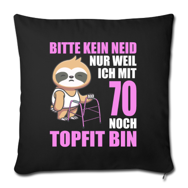 70 Geburtstag Geschenk Kissenbezug - 70. Geburtstag 70 Jahre Faultier Faultiere