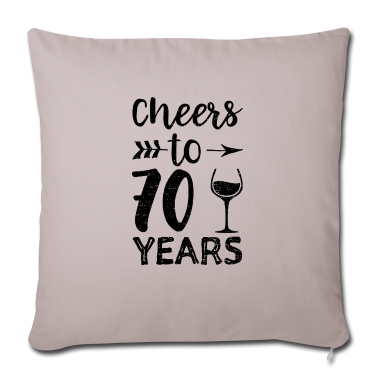 70 Geburtstag Geschenk Kissenbezug - Cheers To 70 Years - 70. Geburtstag