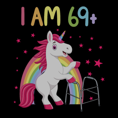 Motiv 70 Jahre Einhorn ich bin 69+ 70. Geburtstag