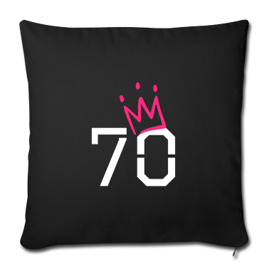 70 Geburtstag Geschenk Kissenbezug - 70. Geburtstag 70 Krone Oma Opa Geschenk
