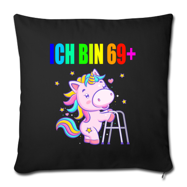 70 Geburtstag Geschenk Kissenbezug - 70 Jahre Einhorn ich bin 69+ 70. Geburtstag