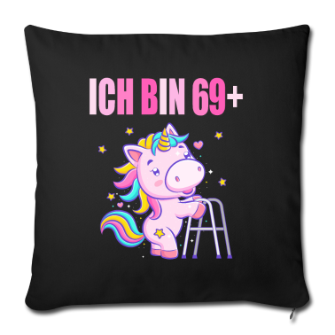 70 Geburtstag Geschenk Kissenbezug - 70 Jahre Einhorn ich bin 69+ 70. Geburtstag