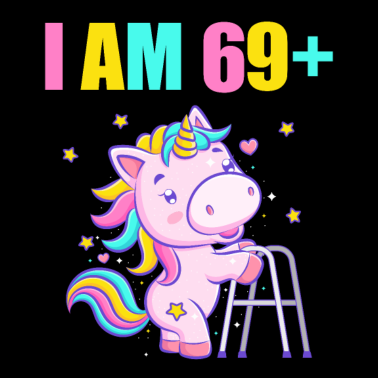 Motiv 70 Jahre Einhorn ich bin 69+ 70. Geburtstag