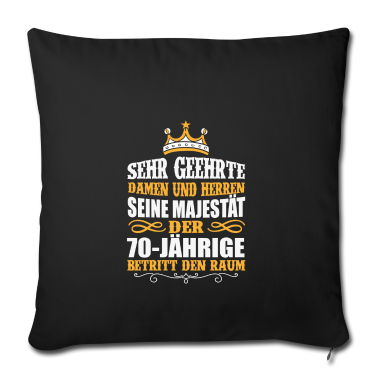 70 Geburtstag Geschenk Kissenbezug - 70 Jahre 70. Geburtstag Majestät Geschenk