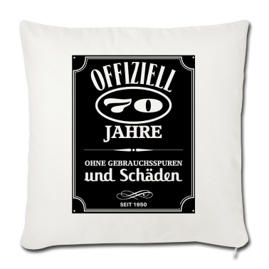 70 Geburtstag Geschenk Kissenbezug - OFFIZIELL 70 JAHRE - 70. GEBURTSTAG - JUBILÄUM