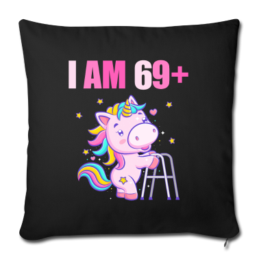 70 Geburtstag Geschenk Kissenbezug - 70 Jahre Einhorn ich bin 69+ 70. Geburtstag