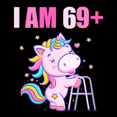 Motiv 70 Jahre Einhorn ich bin 69+ 70. Geburtstag