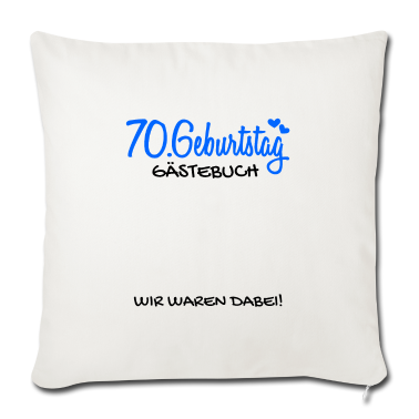 70 Geburtstag Geschenk Kissenbezug - 70 Geburtstag Gästebuch - 70 Jahre Geschenk