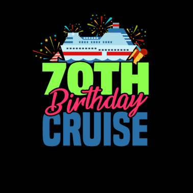 Motiv 70. Geburtstag Kreuzfahrt Urlaub 70 Jahre Geschenk