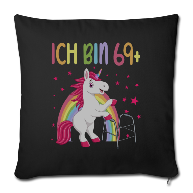 70 Geburtstag Geschenk Kissenbezug - 70 Jahre Einhorn ich bin 69+ 70. Geburtstag