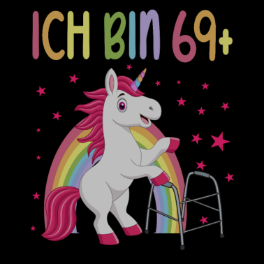 Motiv 70 Jahre Einhorn ich bin 69+ 70. Geburtstag