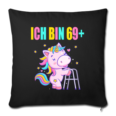 70 Geburtstag Geschenk Kissenbezug - 70 Jahre Einhorn ich bin 69+ 70. Geburtstag