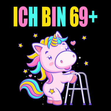 Motiv 70 Jahre Einhorn ich bin 69+ 70. Geburtstag