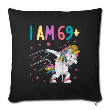 70 Geburtstag Geschenk Kissenbezug - 70 Jahre Einhorn ich bin 69+ 70. Geburtstag
