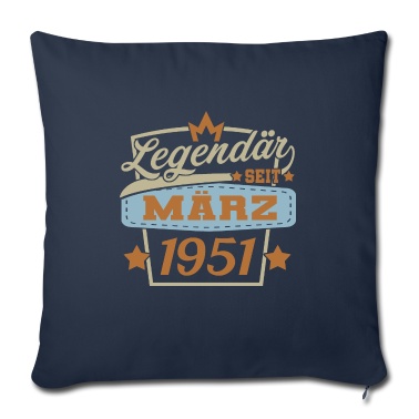 70 Geburtstag Geschenk Kissenbezug - März 1951 70. Geburtstag