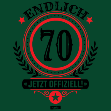 Motiv Endlich 70 Jetzt Offiziell 70 Geburtstag HARIZ Ges