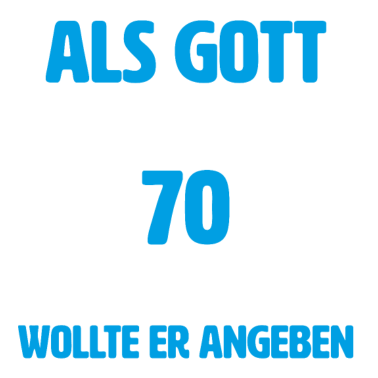 Motiv 70 Jahre runder Geburtstag