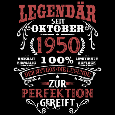 Motiv Legendär seit Oktober 1950 Geburtstag Geschenkidee
