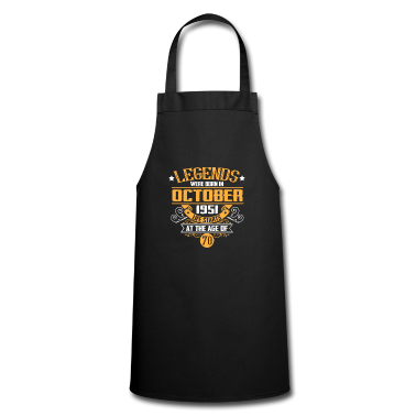 70 Geburtstag Geschenk Schürze - Geburtstag 1951 Oktober 70 Jahre Legende