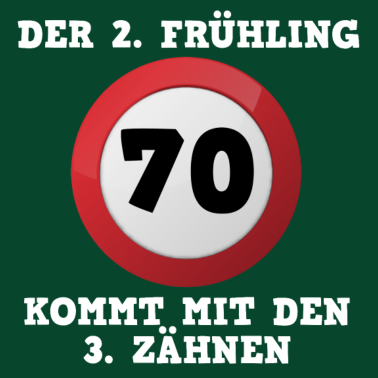 Motiv 70. Geburtstag zweiter Frühling
