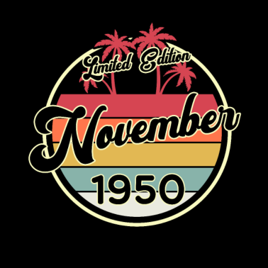 Motiv Vintage November 1950 70 Jahre Alt 70. Geburtstag