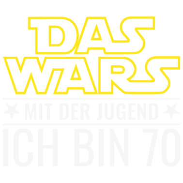 Motiv 70. Geburtstag Siebzig Das Wars Mit Der Jugend 70