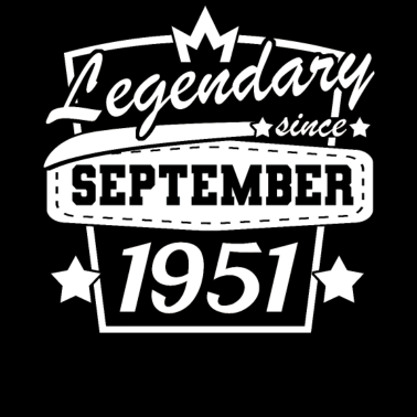 Motiv September 1951 Geburtstag 70 Jahre 70. Geburtstag