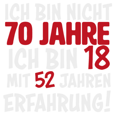 Motiv 70. Geburtstag 70 Jahre Geschenk