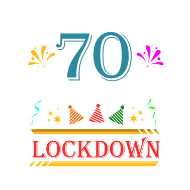 Motiv Wurde 70 als ich im Lockdown war 70. Geburtstag