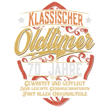 Motiv 70. Geburtstag Oldtimer