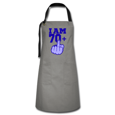 70 Geburtstag Geschenk Schürze - ICH BIN 70 MITTELFINGER 70 Geburtstag Papa Kollege
