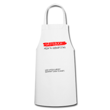 70 Geburtstag Geschenk Schürze - Gästebuch 70. Geburtstag