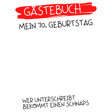 Motiv Gästebuch 70. Geburtstag