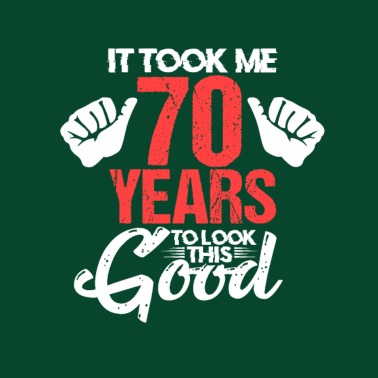 Motiv 70 Jahre 70. Geburtstag Alter Rentner Geschenk