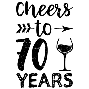 Motiv Cheers To 70 Years - 70. Geburtstag