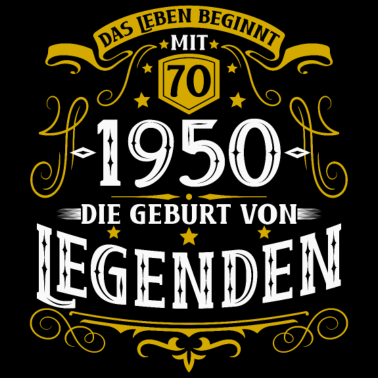 Motiv 70. Geburtstag geboren in 1950 Legenden 70 Jahre