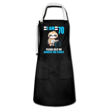 70 Geburtstag Geschenk Schürze - 70 bitte helfen Sie mir über Straße 70. Geburtstag