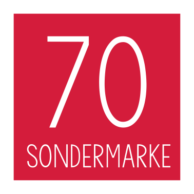 Motiv Sondermarke 70. Geburtstag Geschenk
