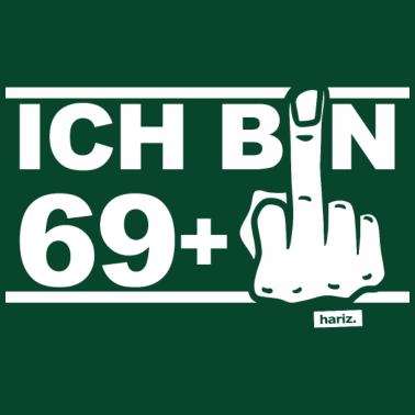 Motiv Ich Bin 70 Mittelfinger 70 Geburtstag HARIZ Gesche