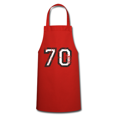 70 Geburtstag Geschenk Schürze - Zahl 70 Nummer Siebzig 70. Geburtstag